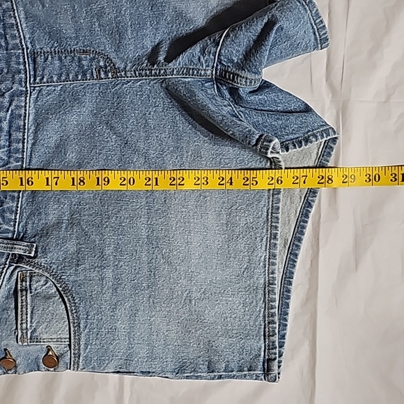 Isabel Maternity Size 14 Jean Shortall (shorts) Adjustable Back Waist Blue New - Picture 15 of 15